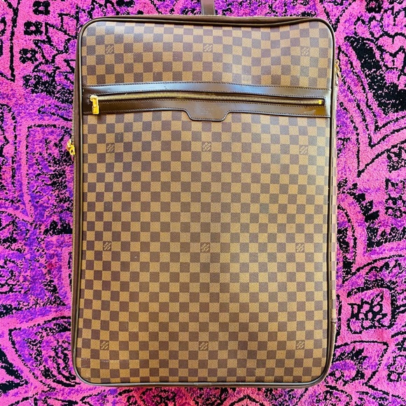 Louis Vuitton Pegase 65 Rolling Suitcase,Damier Canvas, High-End Travel Luggage - Picture 7 of 8
